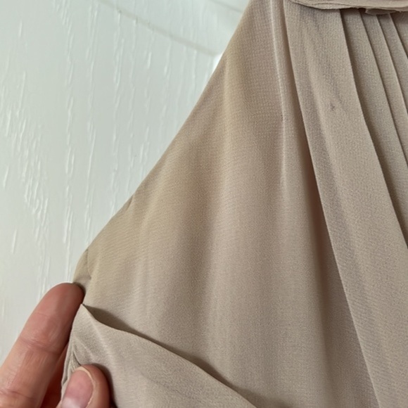 Floral Detailed One‎ Shoulder Chiffon Dress Size 0 - Picture 4 of 12